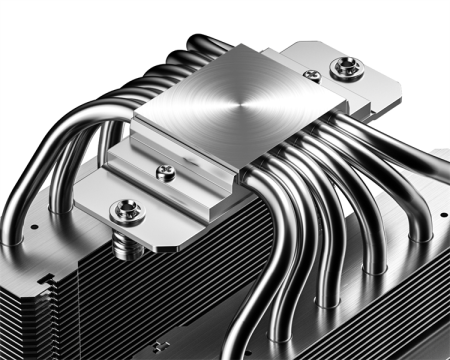 Фото ID-COOLING FROZN A620 PRO SE ARGB LGA1700/1200/115X/AM5/AM4 (8шт/кор, TDP 260W, PWM, черный, 6 тепл.трубок + медная база, DUAL ARGB FAN 120mm) RET