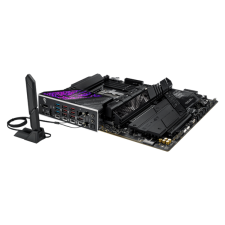 Фото ASUS ROG STRIX Z890-E GAMING WIFI, LGA1851, Z890, 4*DDR5, 4*SATA, 7*M.2, 10*USB 3.2, 2*Type-C, 2*PCIx16, 2*Thunderbolt™ 4, HDMI+DP, ATX; 90MB1IM0-M0EAY0