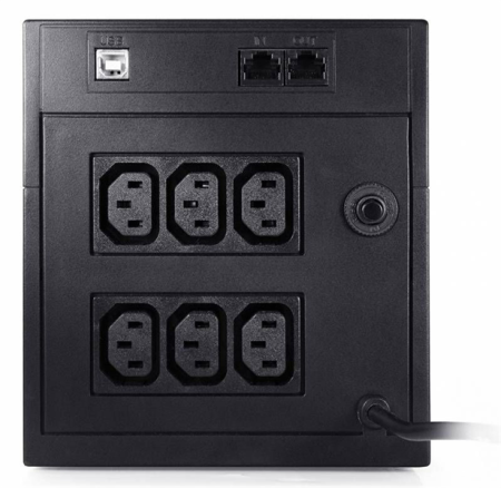 Фото Powercom Raptor, Line-Interactive, 2000VA/1200W, Tower, 6*IEC320-C13, USB (295843)