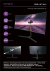 Фото 34'' IRBIS NOBLEVIEW 34 LED Monitor Curved 3440x1440, 21:9, VA, 400 cd/m2, 4000:1, 3ms, HDMI, DP USB-C(65W) USB-Ax2 USB-B 165Hz Speak Tilt Height Swivel внешн. Бп VESA Black 3y (China)