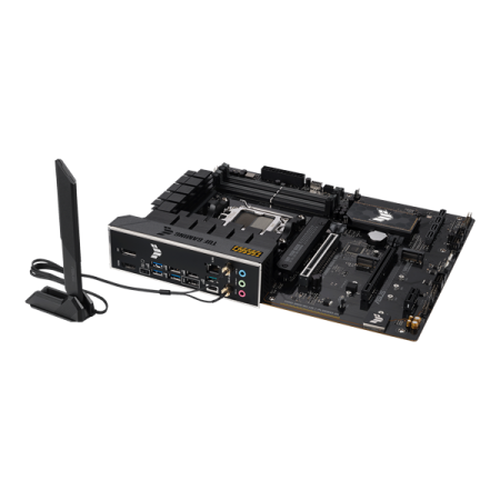 Фото ASUS TUF GAMING B650-E WIFI, AM5, B650, 4*DDR5, 4*SATA, 3*M.2, 4*USB 3.2, 3*USB 2.0, Type-C, 3*PCIx16, 1*PCIx1, DP+HDMI, ATX; 90MB1GT0-M0EAY0