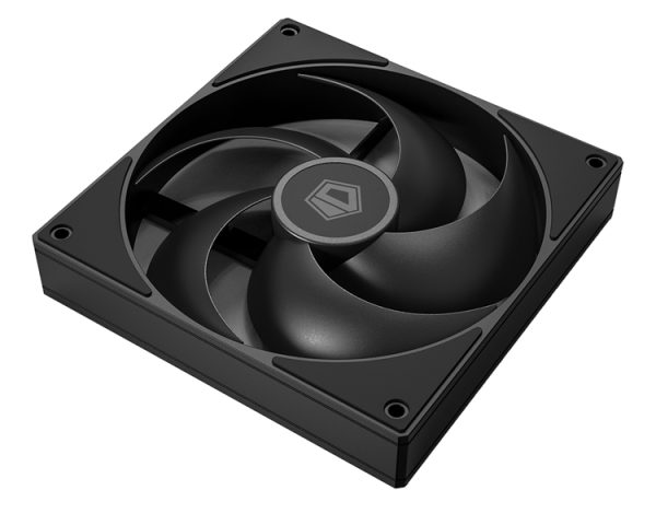 Фото ID-COOLING AS-140-K 140x140x25мм (60шт./кор, PWM, резиновые углы, черный, 300-1800об/мин, супертихий) BOX