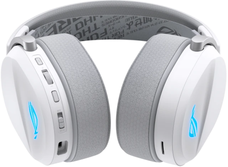 Фото ASUS ROG PELTA, USB-C, 2.4GHz, Bluetooth, 309g, 20Hz~20kHz, RGB Lighting, White