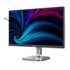 Фото 23,8" Philips 24B2U4301 1920x1080 WLED 16:9 IPS 300cd, 1500:1, 4ms, 50M:1, 178°/178°, HDMI, DP, USB Hub: 3xUSB3.2, USB-C(100W), RJ45, Speak, 120Hz, Tilt, Height, Swivel, Pivot, Int, VESA, Charcoal, 3y