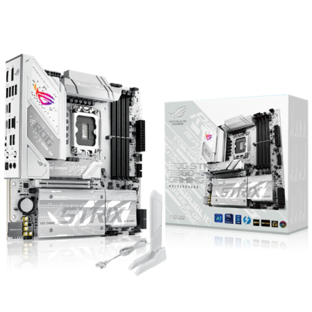 Фото ASUS ROG STRIX B860-G GAMING WIFI, LGA1851, B860, 4*DDR5, 4*SATA, 4*M.2, 4*USB 3.2, 4*USB 2.0, Type-C, 2*PCIx16, DP+HDMI, ATX; 90MB1JF0-M0EAY0