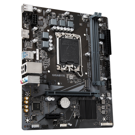Фото GIGABYTE H610M K DDR4, LGA1700, H610, 2*DDR4, 2*SATA, 1*M.2, 2*USB 3.2, 4*USB 2.0, 1*PCIx16, 1*PCIx1, HDMI, mATX