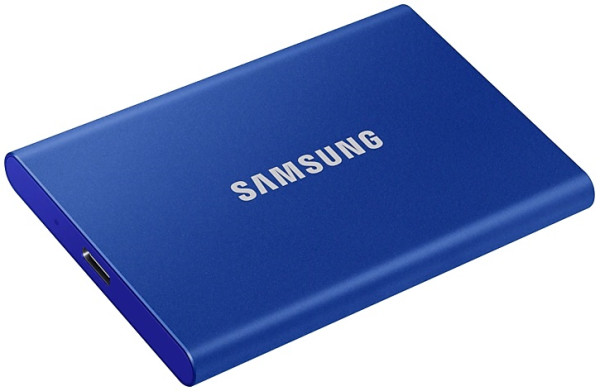 Фото SSD Samsung T7 External 2Tb (2048GB) BLUE USB 3.2 (MU-PC2T0H/WW) 1year