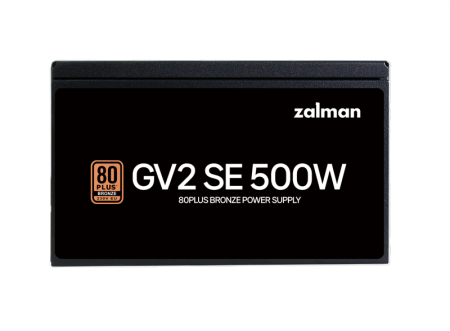 Фото Zalman ZM500-GV2SE, 500W, ATX12V v2.52, APFC, 12cm Fan, 80+ Bronze, Retail
