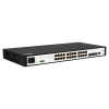 Фото SNR Управляемый коммутатор уровня 2+, 24 порта 10/100/1000Base-T, 4 порта 1/10G SFP+, встроенный БП ~220V AC, разъем для АКБ 12V с возможностью заряда
