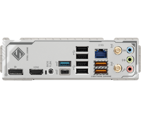 Фото ASROCK B850M STEEL LEGEND WIFI, AM5, B850, 4*DDR5, 4*SATA, 3*M.2, 4*USB 2.0, 3*USB 3.2, Type-C, 2*PCIx16, 1*M.2 (Key E), HDMI+DP, mATX