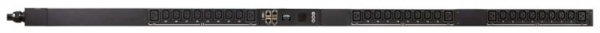 ATEN Rack PDU, Outlet-Metered & Switched, Zero U, 3PH x 16A, 11kW, 400V, Output: (24) C13 & (6) C19, Input: IEC 60309 16A 3P+N+E , Power cord 3,0 m