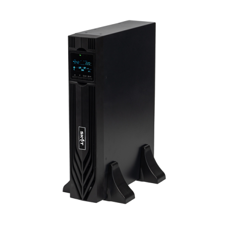 Фото (8762) SKAT-UPS 1000-RACK-ON P3 - ИБП 1000 Вт, On-Line, синус, внешн. АКБ 24В, 2хSchuko