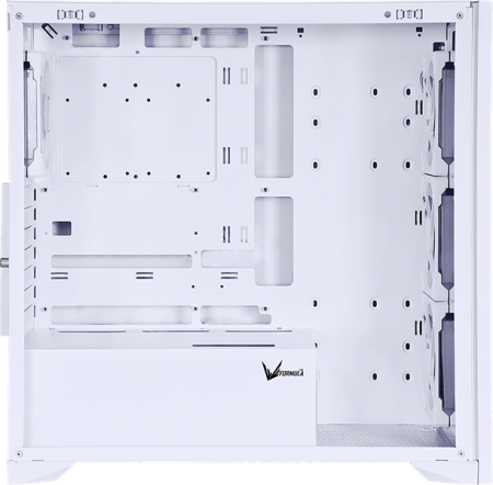 Фото Formula V Line TimberLine T0 White, ATX, wood+plastic front, TYPE-C*1, USB3.0*2, FRONT 3x120mm FRGB, REAR 1x120mm FRGB