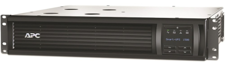 APC Smart-UPS 1500VA/1000W, RM 2U, Line-Interactive, LCD, Out: 220-240V 4xC13 (2-Switched), SmartSlot, USB, SmartConnect, Black, 1 year warranty (REP: SMT1500RMI2U)