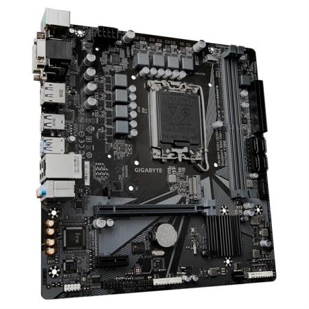 Фото GIGABYTE H610M S2H V3 DDR4, LGA1700, H610, 2*DDR4, 4*SATA, 1*M.2, 2*USB 3.2, 4*USB 2.0, 1*PCIx16, 1*PCIx1, D-Sub+HDMI+2*DP, mATX