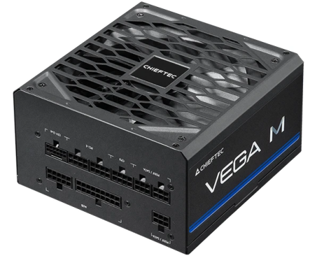 Фото Chieftec Vega M PPG-1000-C (ATX 3.1, 1000W, 80 PLUS GOLD, Active PFC, 135mm fan, Gen5 PCIe, Full Cable Management) Retail