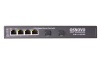 Фото OSNOVO SW-7042 Коммутатор Gigabit Ethernet на 4 RJ45 + 2 SFP. Порты: 4 x GE (10/100/1000Base-T), 2 x GE SFP (1000Base-FX). В комплекте БП DC12V(1A). Встроенная грозозащита 3кВ. Возможно крепление на с