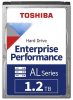 Toshiba Enterprise HDD 2.5" SAS 1.2Tb (1200Gb), 10000rpm, 128MB buffer, 512e, AL15SEB12EQ, 1 year