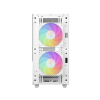 Фото Deepcool CH360 WH без БП, боковое окно (закаленное стекло), 2x140мм ARGB LED вентилятор спереди и 1x120мм ARGB LED вентилятор сзади, белый, mATX (R-CH360-WHAPE3-G-1)