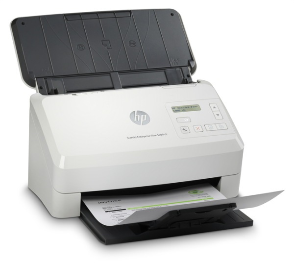 Фото HP ScanJet Enterprise Flow 5000 s5 (CIS, A4, 600 dpi, USB 3.0, ADF 80 sheets, Duplex, 65 ppm/130 ipm, (replace L2755A))