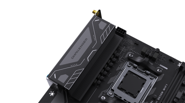 Фото MAXSUN MS-Challenger B650M WIFI, AM5, B650, 2*DDR5, 3*SATA3, M.2, 4*USB 3.2, 2*USB 2.0, 1*PCIEx16, 1*PCIEx1, DP+HDMI, mATX