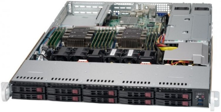 Supermicro SuperServer 1U 1029P-WTR noCPU(2)2nd Gen Xeon Scalable/TDP 70-165W/ no DIMM(12)/ SATARAID HDD(8)SFF/ 2xGbE/ 2xFH, 1xLP, M2/ 2x750W