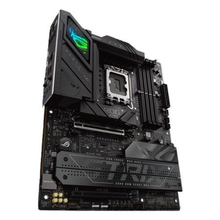 Фото ASUS ROG STRIX B860-F GAMING WIFI, LGA1851, B860, 4*DDR5, 4*SATA, 4*M.2, 7*USB 3.2, Type-C, 2*PCIx16, DP+HDMI, ATX; 90MB1JG0-M0EAY0