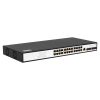 Фото SNR Управляемый коммутатор уровня 2+, 24 порта 10/100/1000Base-T, 4 порта 1/10G SFP+, встроенный БП ~220V AC