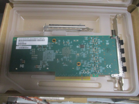 Фото Сетевой адаптер Intel Ethernet Converged Network Adapter X710-DA4, 10Gb Quad Ports SFP+, transivers not included, LP and FH brackets included