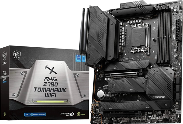 Фото MSI MAG Z790 TOMAHAWK WIFI LGA1700,4DDR5,2PCI-Ex16,1PCI-Ex1,4M.2,7SATA3