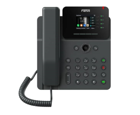 Фото Fanvil V61W (Замена X303W), 4 SIP-акк., 2,4", 320x240 Цвет. экран, POE, БП в комп., 2x1 Gbps, Wi-Fi 6, BT 5.4