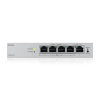 Web Smart L2 коммутатор Zyxel GS1200-5HPv3, 5xGE (4xPoE+), бюджет PoE 68 Вт, настольный, бесшумный