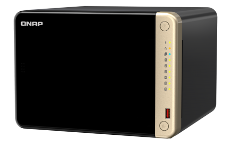 Фото QNAP SMB QC 2GhzCPU/8Gb/upto 6HDD, up to 22 with TL-D800C/SATA(3,5" 2,5")/ 2xUSB3.2 2xUSB2.0/1xHDMI/1xExp.slot/2x2,5Gb/iSCSI/1xPS/3YW TS-664-8G-EU-RU