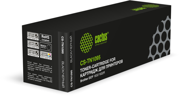 Cactus CS-TN1095 TN-1095 черный (1500стр.) для Brother DCP 1602/1602R, HL 1202/1202R