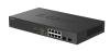 Фото D-Link Конфигурируемый PoE-коммутатор, 8х1000Base-T PoE, 2x1000Base-X SFP, PoE-бюджет 125 Вт, дальность PoE до 250 м, DIP-переключатель, корпус металл