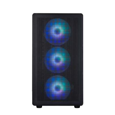 Фото ZALMAN M5, MATX, BLACK, WINDOW, 1xCombo (3.5'' or 2.5''), 1x3.5", 2x2.5", 1xUSB2.0, 1xUSB3.0, 1xUSB Type-C, FRONT 3x120mm ARGB, REAR 1x120mm ARGB