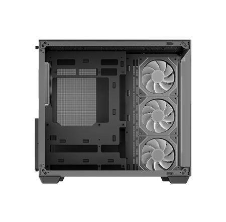 Фото Deepcool CG530 4F без БП, боковое окно (панорама), 3x120мм ARGB Reverse вентилятора на боковой стенке, 1x120мм ARGB вентилятор сзади, черный, ATX (R-CG530-BKADA4-G-1)
