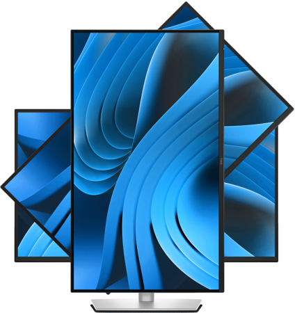 Фото Dell 27" P2725D S/BK ( IPS; 16:9; 350cd/m2; 1500:1; 5ms; 2560x1440x100Hz; DP; HDMI; USB-C; 4xUSB; Swiv; Tilt; HAS; Pivot; VESA) (Без EU кабеля)