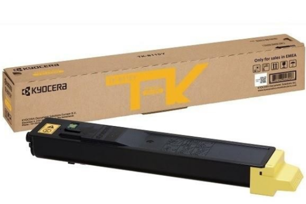  Kyocera Тонер-картридж TK-8115Y для M8124cidn/M8130cidn жёлтый (6000 стр.)