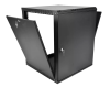 Фото ЦМО Шкаф телекоммуникационный настенный разборный ЭКОНОМ 15U (600 650) дверь металл, цвет черный