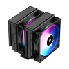 Ocypus Delta A62 BK ARGB, 2x120mm ARGB FAN, Top Panel, 6 HEAT PIPES, 4-PIN PWM, 500-2000 RPM, 29DBA, HYDRO BEARING, LGA115X/1200/1700/18XX, AM4/AM5