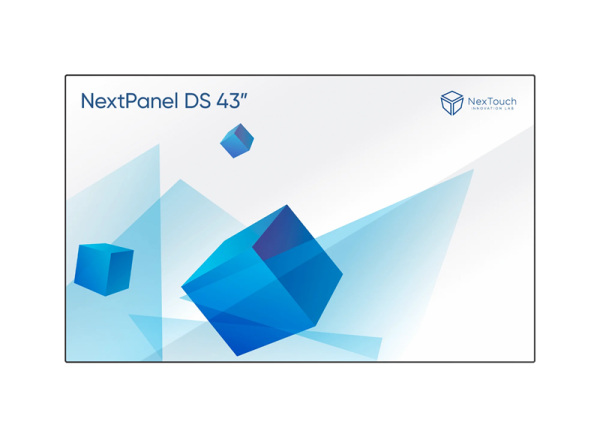 Профессиональная панель Nextouch Nextpanel DS: 43", 4К (3840?2160), 16:9, 60 Гц, 580 кд/м2, 5000:1, 1,07 млрд цветов, защитное стекло (закаленное, антибликовое), рамка 10мм, акустика 2х15 Вт. Режим ра