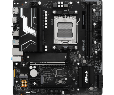 Фото ASROCK B850M-X R2.0, AM5, B850, 2*DDR5, 4*SATA, 2*M.2, 2*USB 2.0, 3*USB 3.2, Type-C, 2*PCIx16, 1*M.2 (Key E), HDMI+DP, mATX