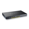 Фото Smart L3 Lite PoE+ Zyxel NebulaFlex XGS1935-28HP, rack 19", 24xGE PoE+, 4xSFP+, бюджет PoE 375 Вт