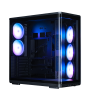 Фото ZALMAN P60, ATX, BLACK, WINDOW, 2x3.5", 3x2.5", 1xUSB TYPE-C, 2xUSB3.0, SIDE 3x120mm ARGB, REAR 2x120mm ARGB
