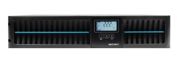 Фото SMARTWATT ИБП онлайн, чистый синус, мощность 1000/900 ВА/Вт, стоечный/напольный, LCD дисплей, порт USB, RS232, EPO, SNMP слот, IEC13 - 8 шт., встроенные АКБ 2*9 Ач (3703020040006)