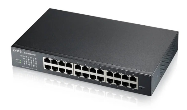 Smart L2 Zyxel NebulaFlex GS1915-24E, rack 19", 24xGE, бесшумный (без вентилятора)