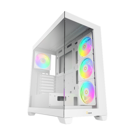 Фото Ocypus Gamma C72 WH ARGB, ATX, USB3.0*1+USB2.0*2, SIDE 3x120mm ARGB, REAR 1x120mm ARGB