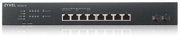 Фото Мультигигабитный Smart L3 Lite коммутатор Zyxel NebulaFlex XS1930-10, rack 19", 8xRJ-45: 1/2,5/5/10G, 2xSFP+
