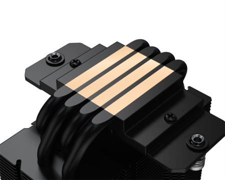 Фото ID-COOLING FROZN A400 BLACK LGA1700/1200/115X/AM5/AM4 (15шт/кор, TDP 180W, PWM, 4 тепл.трубки прямого контакта, FAN 92mm) RET